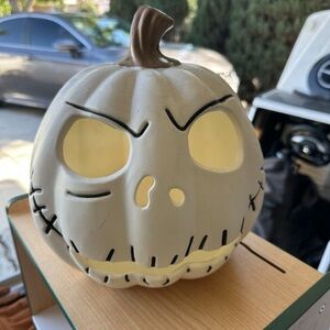 White Pumpkin Halloween Decor